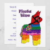 Invitation Fête du Cheval Pinata (Devant / Derrière)