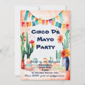 Invitation Fête du Cinco De Mayo (Devant)