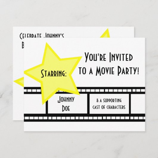 Invitation Fête du cinéma (Devant / Derrière)