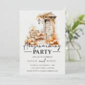 Invitation Fête du Citrouille de l'automne (Debout devant)