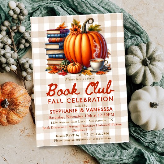 Invitation Fête du Club de Lecture d'Automne 