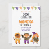 Invitation Fête du costume Anniversaire de enfant Éffrayant d (Devant)