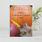 Invitation Fête du costume Citrouille d'automne (Debout devant)