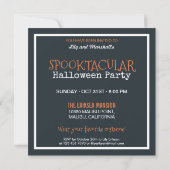 Invitation Fête du costume Citrouille d'Halloween | Invitatio (Dos)