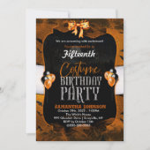 Invitation Fête du costume d'anniversaire d'Halloween (Devant)