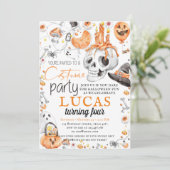 Invitation Fête du costume d'anniversaire d'Halloween (Debout devant)