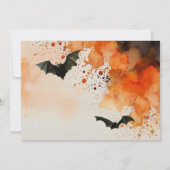 Invitation Fête du costume de forêt hantée Halloween (Dos)