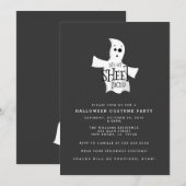 Invitation Fête du costume de l'Halloween en tôle (Devant / Derrière)
