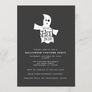 Invitation Fête du costume de l'Halloween en tôle