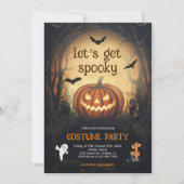 Invitation Fête du costume d'Halloween (Devant)