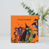 Invitation Fête du costume d'Halloween (Debout devant)