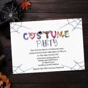 Invitation Fête du costume d'Halloween