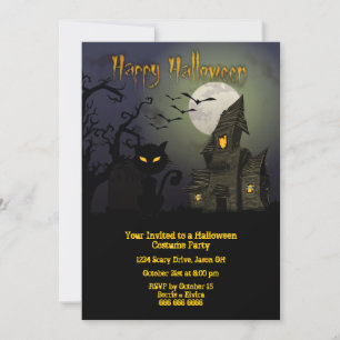 Invitation Fête du costume d'Halloween