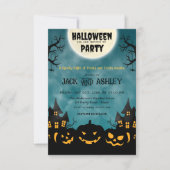 Invitation Fête du costume d'Halloween adulte Citrouille de n (Devant)