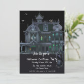Invitation Fête du costume d'Halloween, Maison hantée (Debout devant)