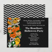 Invitation Fête du costume d'Halloween pour enfants (Devant / Derrière)