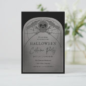 Invitation Fête du costume d'Halloween Tombstone (Debout devant)