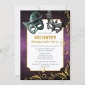 Invitation Fête du costume mascarade d'Halloween (Devant)