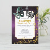 Invitation Fête du costume mascarade d'Halloween (Debout devant)