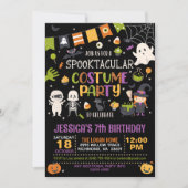 Invitation Fête du costume Spooktacular Halloween Anniversair (Devant)