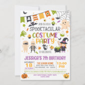 Invitation Fête du costume Spooktacular Halloween Anniversair (Devant)