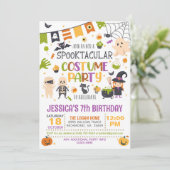 Invitation Fête du costume Spooktacular Halloween Anniversair (Debout devant)