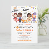 Invitation Fête du costume Spooktacular Halloween Anniversair (Debout devant)