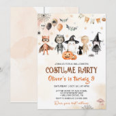 Invitation Fête du costume Spooktacular Halloween Anniversair (Devant / Derrière)