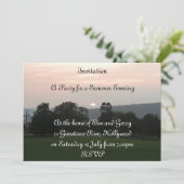 Invitation fête du coucher du soleil (Debout devant)