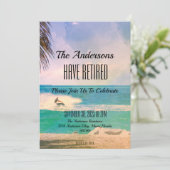 Invitation Fête du couple de la Tropic Retirement Event Party (Debout devant)