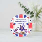 Invitation Fête du couronnement du roi Charles III Tea Party (Debout devant)