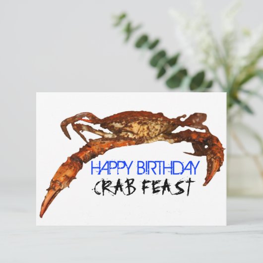 Invitation Fête du crabe (Debout devant)