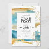 Invitation Fête du crabe côtier moderne (Devant)