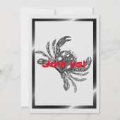 Invitation Fête du crabe Diplôme en ébullition Toute fête de  (Dos)