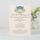 Invitation Fête du crabe Élégant Crabes bleus, Coquillages (Debout devant)