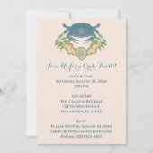 Invitation Fête du crabe Élégant Crabes bleus, Coquillages (Devant)