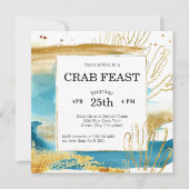 Invitation Fête du crabe, pique-nique ou dîner (Devant)