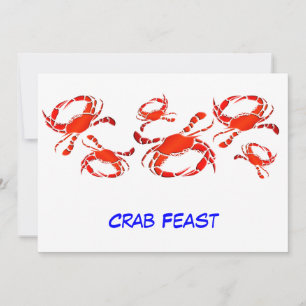 Invitation Fête du crabe rouge