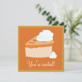 Invitation Fête du Désert Après Le Dîner De Thanksgiving (Debout devant)