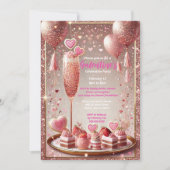 Invitation Fête du dessert de la Saint-Galentin (Devant)