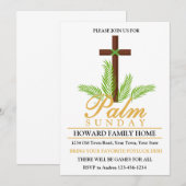 Invitation Fête du dimanche des Rameaux (Devant / Derrière)