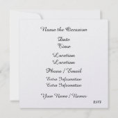 Invitation Fête du football à domicile (Dos)