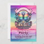 Invitation Fête du Gay pride sortant et fier (Devant)