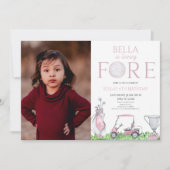 Invitation Fête du Golf rose 4e anniversaire (Devant)