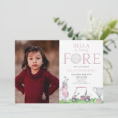 Invitation Fête du Golf rose 4e anniversaire (Debout devant)