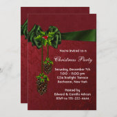 Invitation Fête du Holiday (Devant / Derrière)