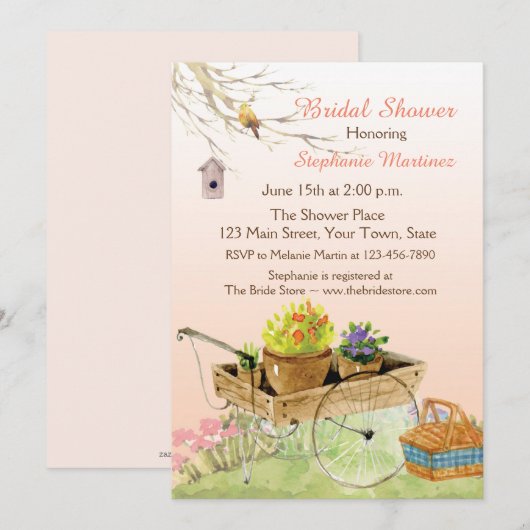 Invitation Fête du jardin (Devant / Derrière)