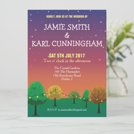 Invitation Fête du jardin (Debout devant)