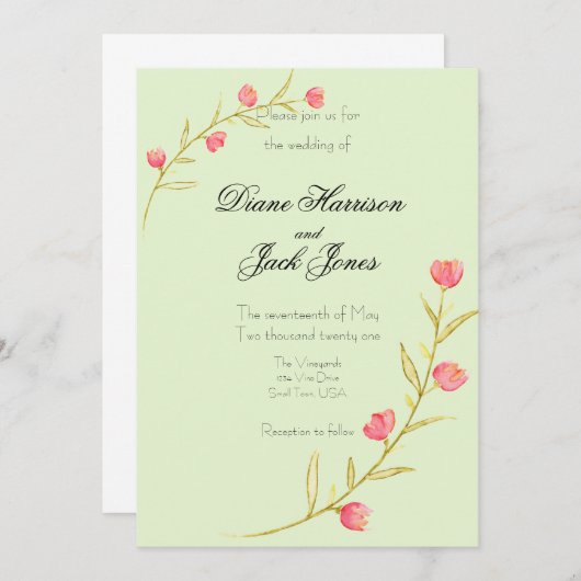 Invitation Fête du jardin (Devant / Derrière)