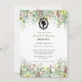 Invitation fête du jardin à thé, belle douce pastel (Devant)